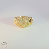 14KT Fancy Heart Ring