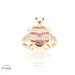 14KT Turtle Animal Ring, Yellow Gold, Size 8