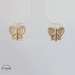 Butterfly Studs 14KT Yellow Gold 7mm