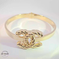  Fancy Bangle 14KT Yellow Gold