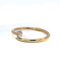  Elegant Hinged Nail Gold Bangle Bracelet