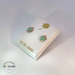 14k Yellow Gold Turquoise Sea Turtle Stud Earrings