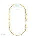 14kt Two-Tone 7mm Semi-Hollow Curb Link Bracelet