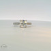  14k White Gold Round Cubic Zirconia Engagement Ring