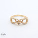  14KT Infinity Heart Ring, Yellow Gold Size 8