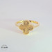 18KT Clover Ring