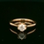 14k Rose Gold Solitaire, 0.40ct D VVS2 GIA Round Brilliant