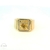 14k Cubic Zirconia Crown Signet Ring