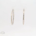  14K White Gold Diamond-Cut Hoops