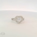 14K White Gold Heart-Cut Cubic Zirconia Double Halo Ring
