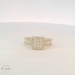 14K Yellow Gold Cluster Engagement Ring