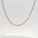 14K Tri-Color Gold Diamond-Cut Beaded Necklace