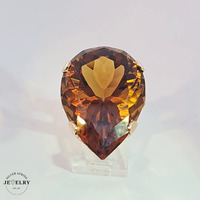  Smoky Topaz 14KT Ring Yellow Gold