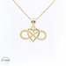  14KT Infinity Heart Yellow Gold Pendant (CHAIN IS NOT INCLUDED)
