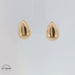 Teardrop Earrings 14KT Yellow Gold, Length 12mm