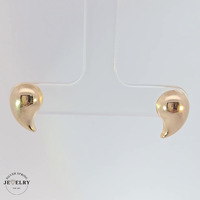 Teardrop Earrings 14KT Yellow Gold, Length 13mm