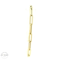 14k 4mm Paper Clip Bracelet