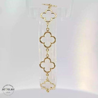 Clover Fancy Link Bracelet 14KT