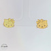 Hello Kitty Studs 14KT Yellow Gold