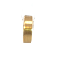 14k Yellow Gold Flat Bevel Edge Carved Wedding Band