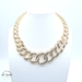 18KT Hollow Cuban Necklace Yellow Gold 16 Inches