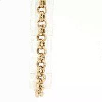 14K Yellow Gold Cable Link Bracelet Lobster Clasp 7in 5.4gm