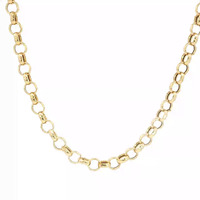 14K Yellow Gold Cable Link Chain Lobster Clasp 18in 5.0gm