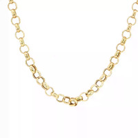 14K Yellow Gold Cable Link Chain Lobster Clasp 18in 5.2gm