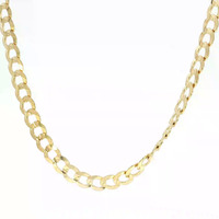 14K Yellow Gold Curb Link Chain 22in. 13.5gm