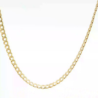 14K Yellow Gold Curb Link Chain 20in 4.5gm