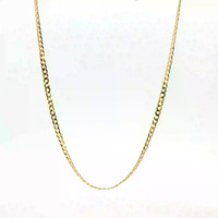 14K Yellow Gold Curb Link Chain 20in 4.3gm
