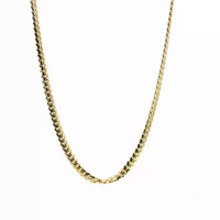 14K Yellow Gold Cuban Link Chain Box Clasp 18in 23.3gm