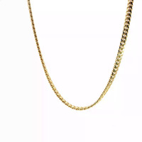 14K Yellow Gold Cuban Link Chain Box Clasp 24in 30.9gm