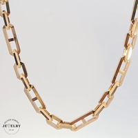 14KT Yellow Gold Supra Link Chain Hollow