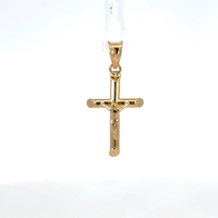 14k Crucifix Pendant 1-inch 