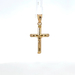 14k Crucifix Pendant 1-inch 