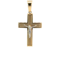  14k Crucifix Pendant 1.5 inch 
