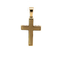  14k Satin Cross 1.25-inch 