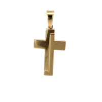  Classic 14k Yellow Gold Cross Pendant