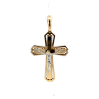 Yellow Gold Intricate Design Crucifix Pendant