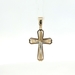  14k Yellow Gold Crucifix Pendant with Detailed Christ Figure