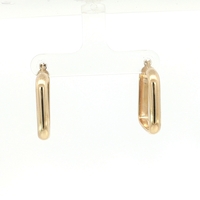  14k Square Hoop Earring