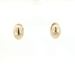  14k Oval Teardrop Huggie Hoops Earrings