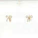  14k Tied Ribbon Bow Huggies