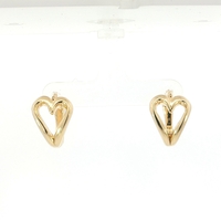  14k Heat-Shape Huggie Earrings