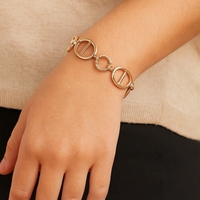  14k 14mm Puff Anchor Link Bracelet