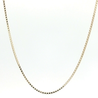 14K Yellow Gold Box Link Chain 22in 6.1gm