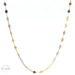 14K Tri Color Anchor Chain 18in 1.3gm