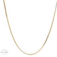 14K Yellow Gold Cuban Link Chain 20in 3.4gm