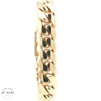 14k 15mm Solid Cuban Link Bracelet, 152.1g, 8.5 inch